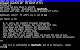 Unnkulian Unventure II - The Secret of Acme — screenshot 1